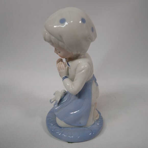 Vintage Sophia-Ann Ceramic Praying Girl Figurine With Dove - Picture 4 of 7